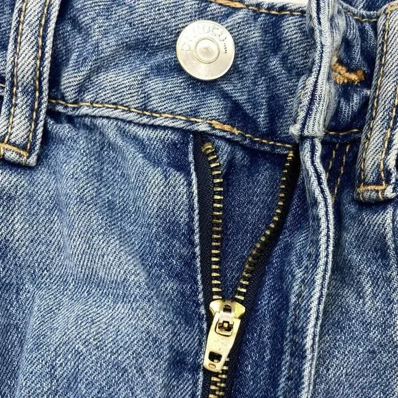 H&M Divided Women’s Size 2 Jeans Denim Button Zip Closure High Rise Blue Pockets - Picture 10 of 11